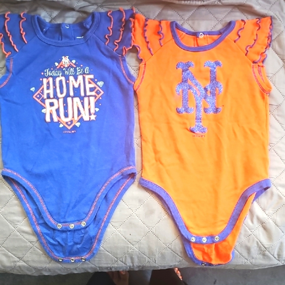 MLB Kids Bodysuits - Blue and Orange
